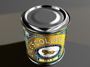 3D model visualisation of Tate & Lyle treacle by Junior Tomlin