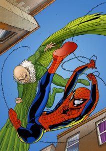 Spectacular Spiderman coloured by Junior Tomlin for Marvel