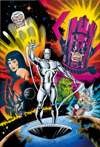 Silver Surfer Comic coloured by Junior Tomlin for Marvel